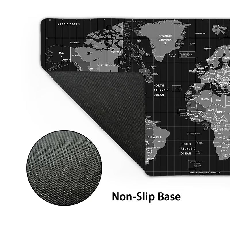 Podloga karta sveta - crna