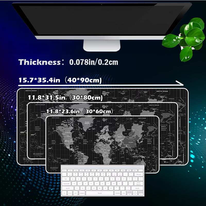 Podloga karta sveta - crna